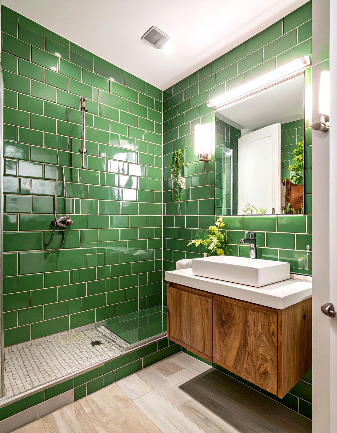Lay Tiles Vertically - 30 small bathroom renovation ideas