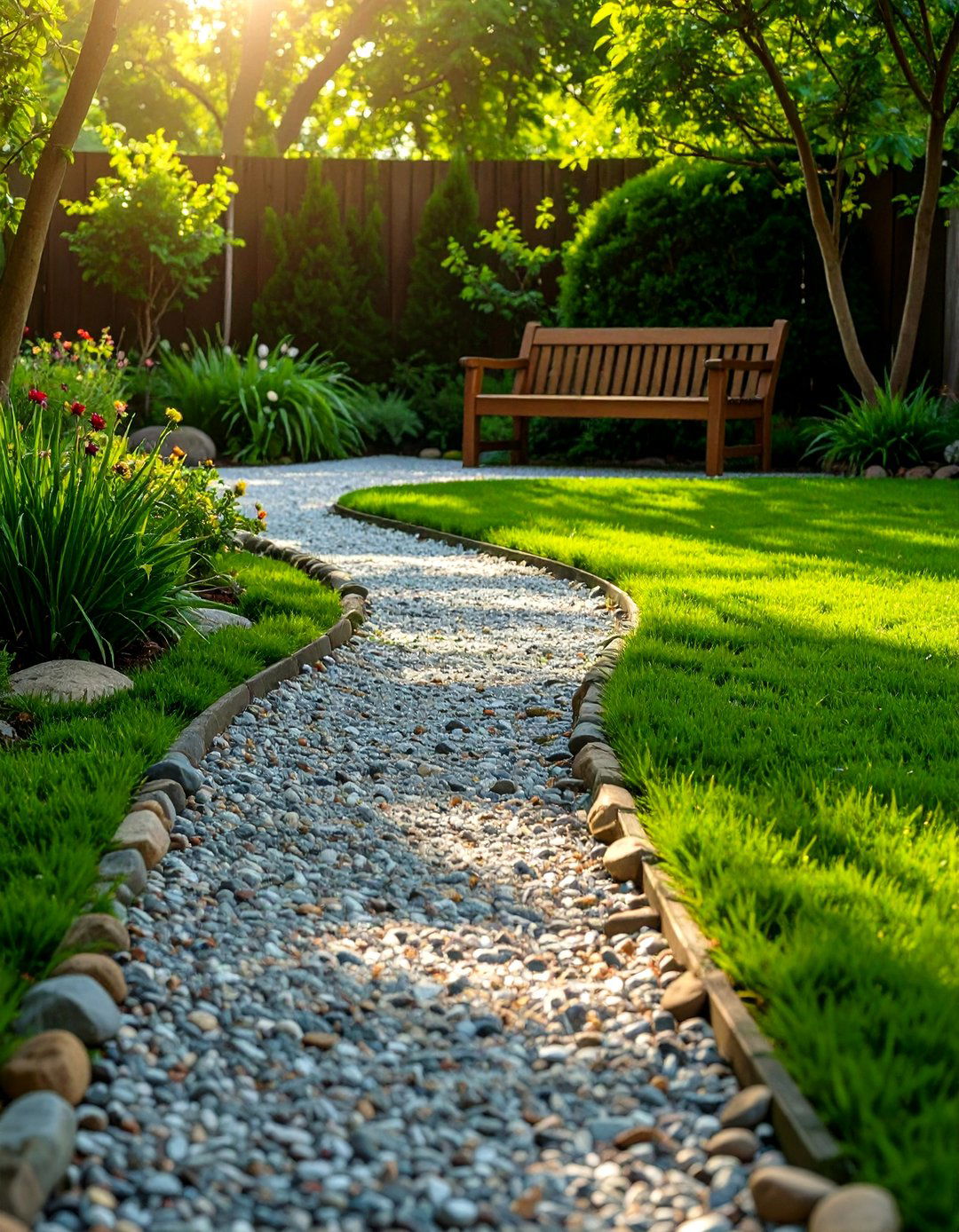 Lay a Simple Gravel Path - 30 simple backyard landscaping ideas