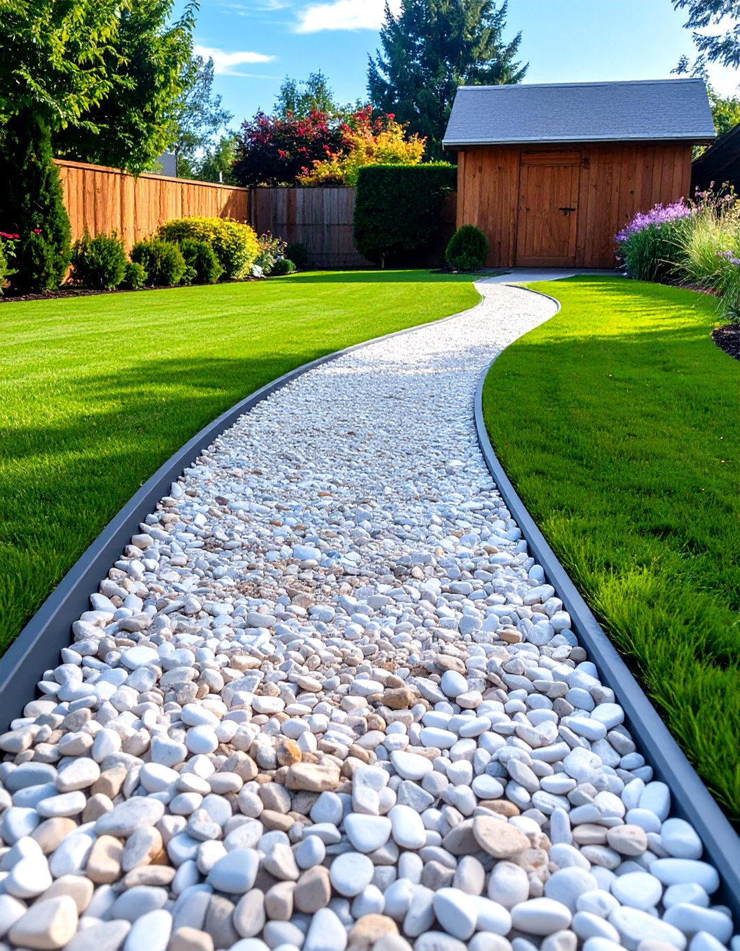 Lay a Simple Gravel Pathway - 30 simple landscaping ideas