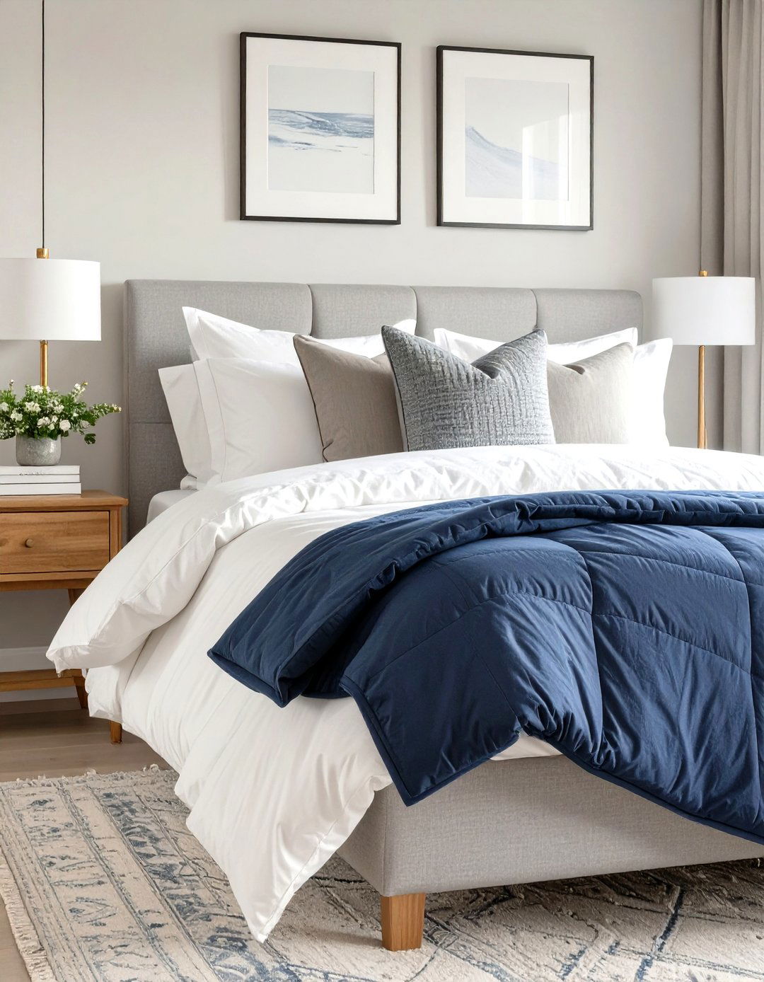 Layer Your Bedding for Master Bedroom Comfort - 30 simple master bedroom ideas