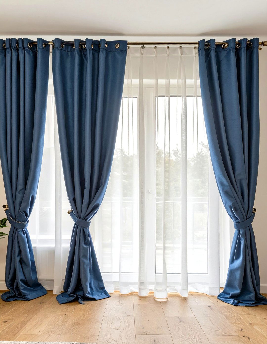 Layered Curtains for Versatility - 30 curtain ideas for living room
