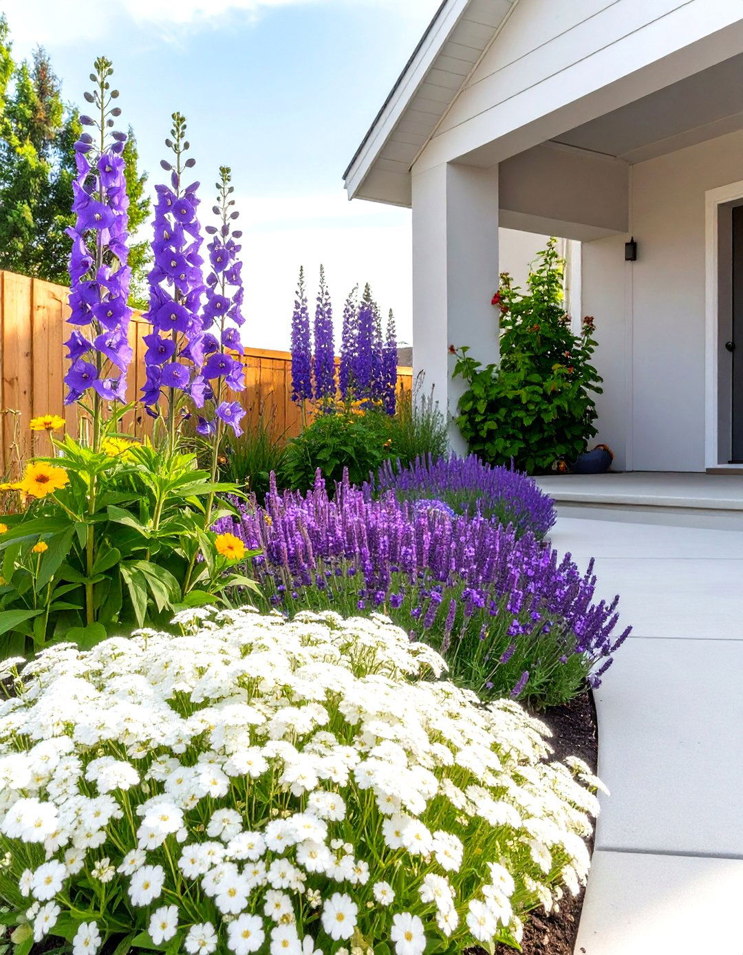 Layered Flower Beds for Depth - 30 small front yard ideas