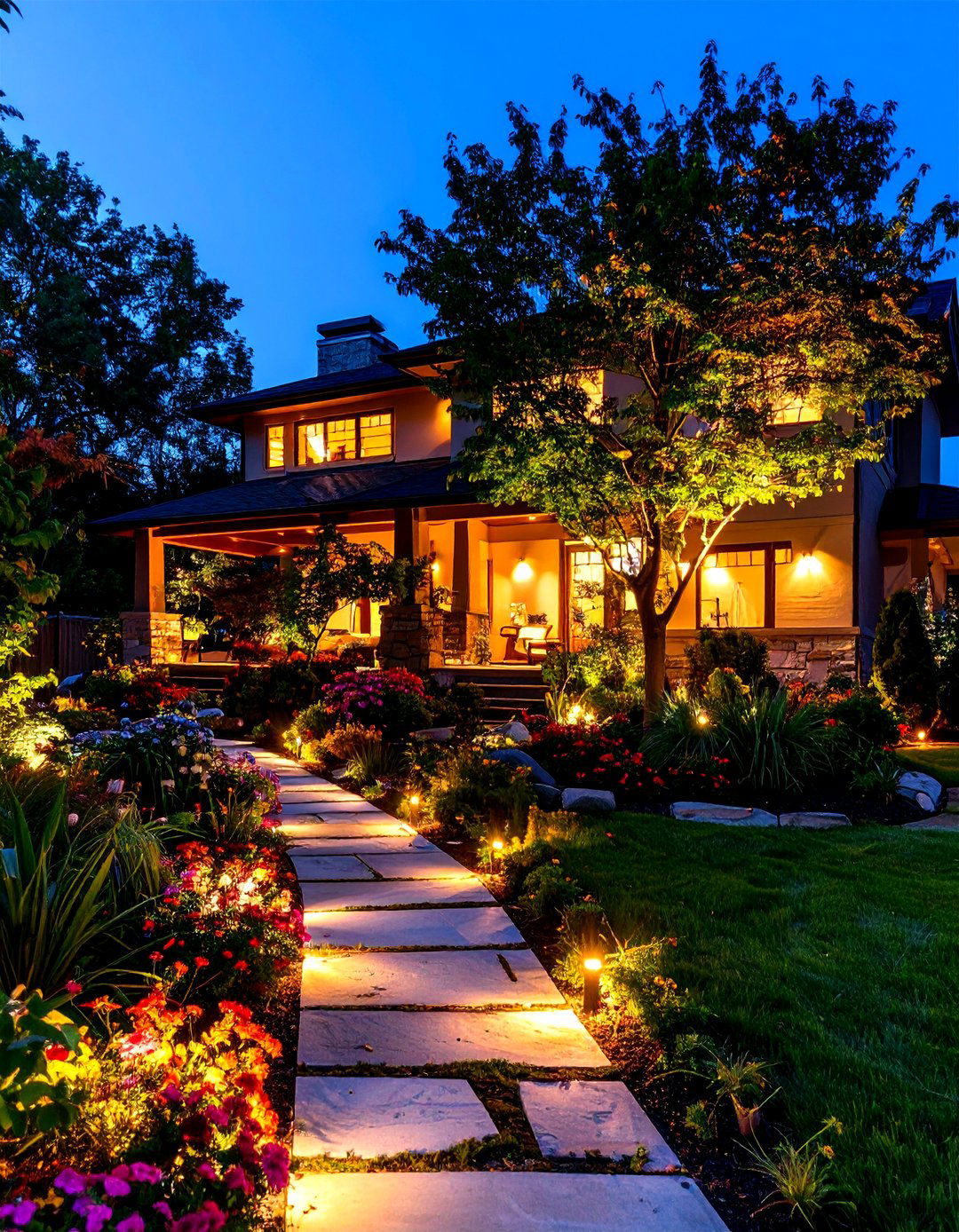 30 Modern Landscape Lighting Design Ideas for Nights - We Love Home Blog