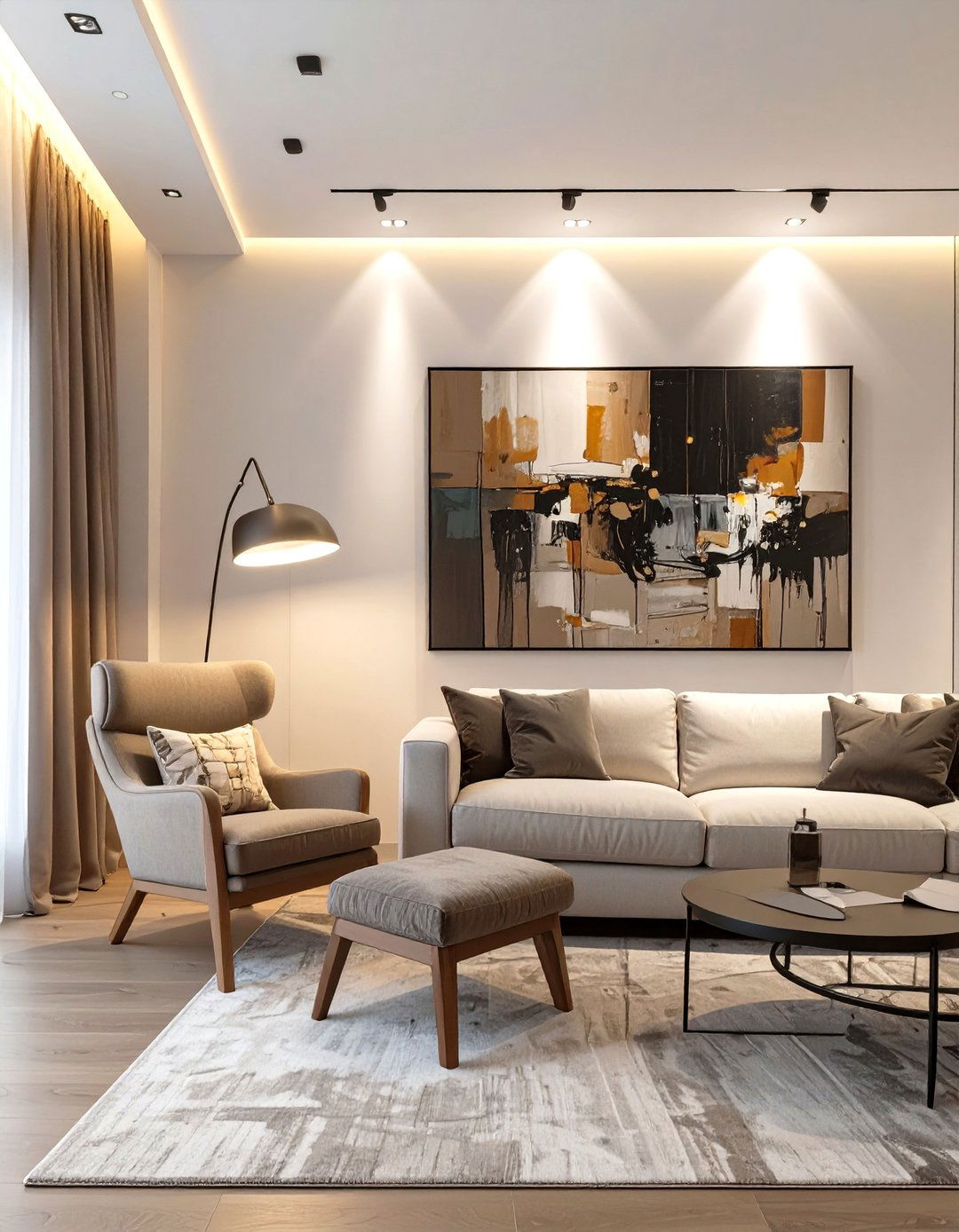 Layered Lighting Design - 30 modern house interior design ideas