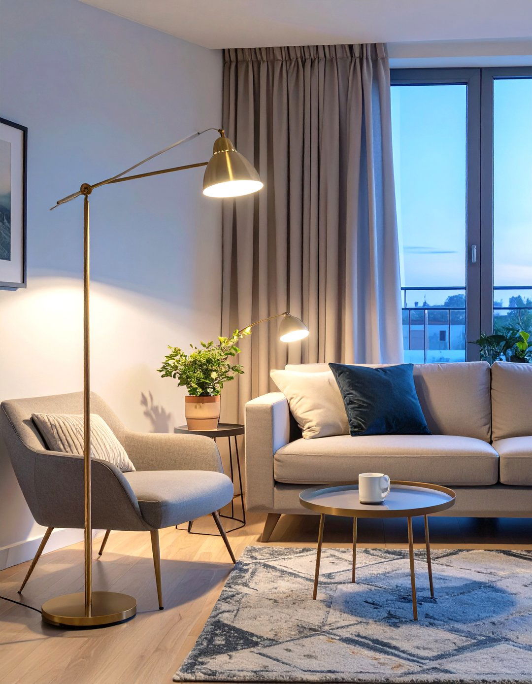 Layered Lighting Scheme - 30 small space living room ideas