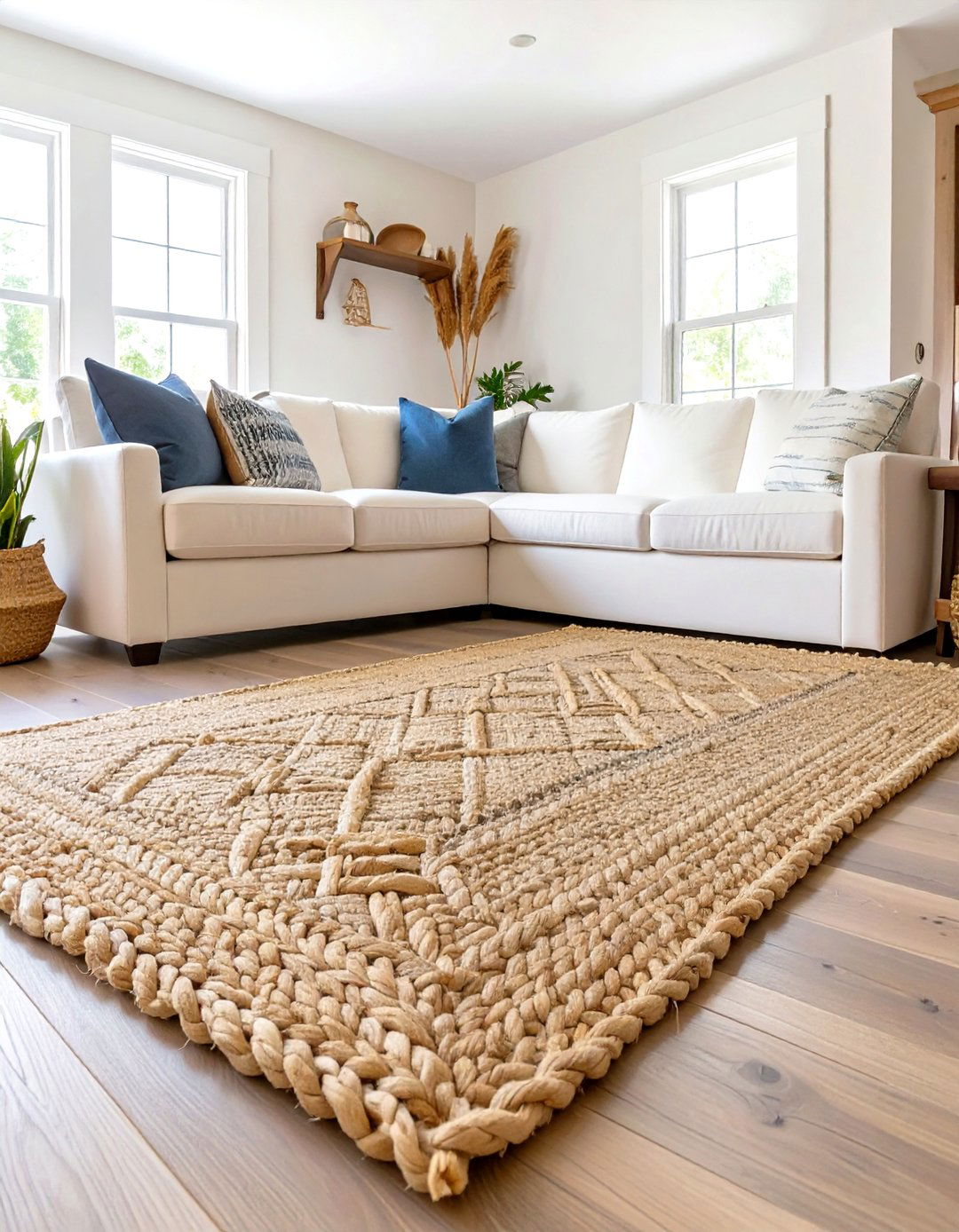 Layered Rugs on Wooden Floors - 30 what is country interior design ideas
