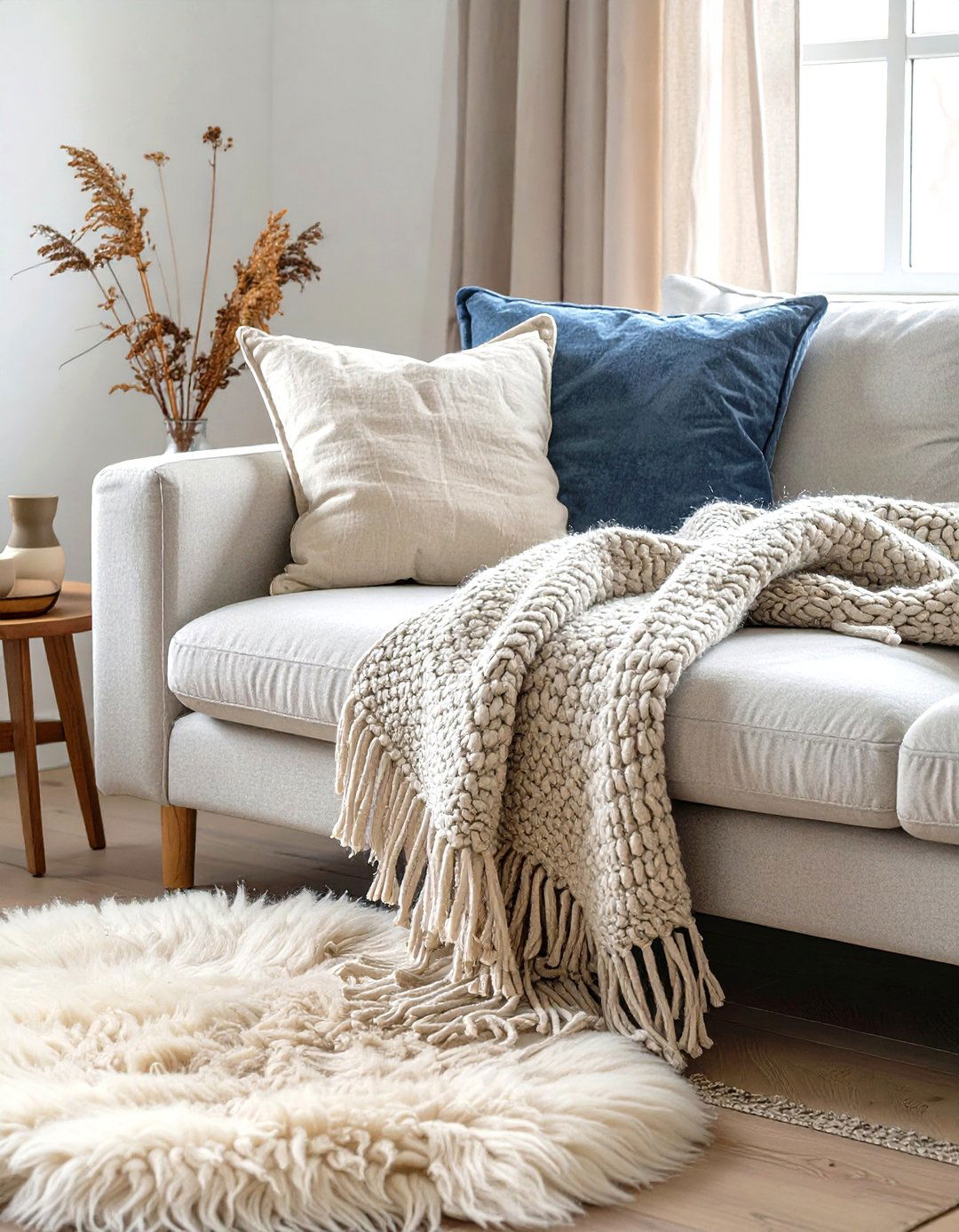 Layered Textiles and Cozy Textures - 30 swedish interior design ideas