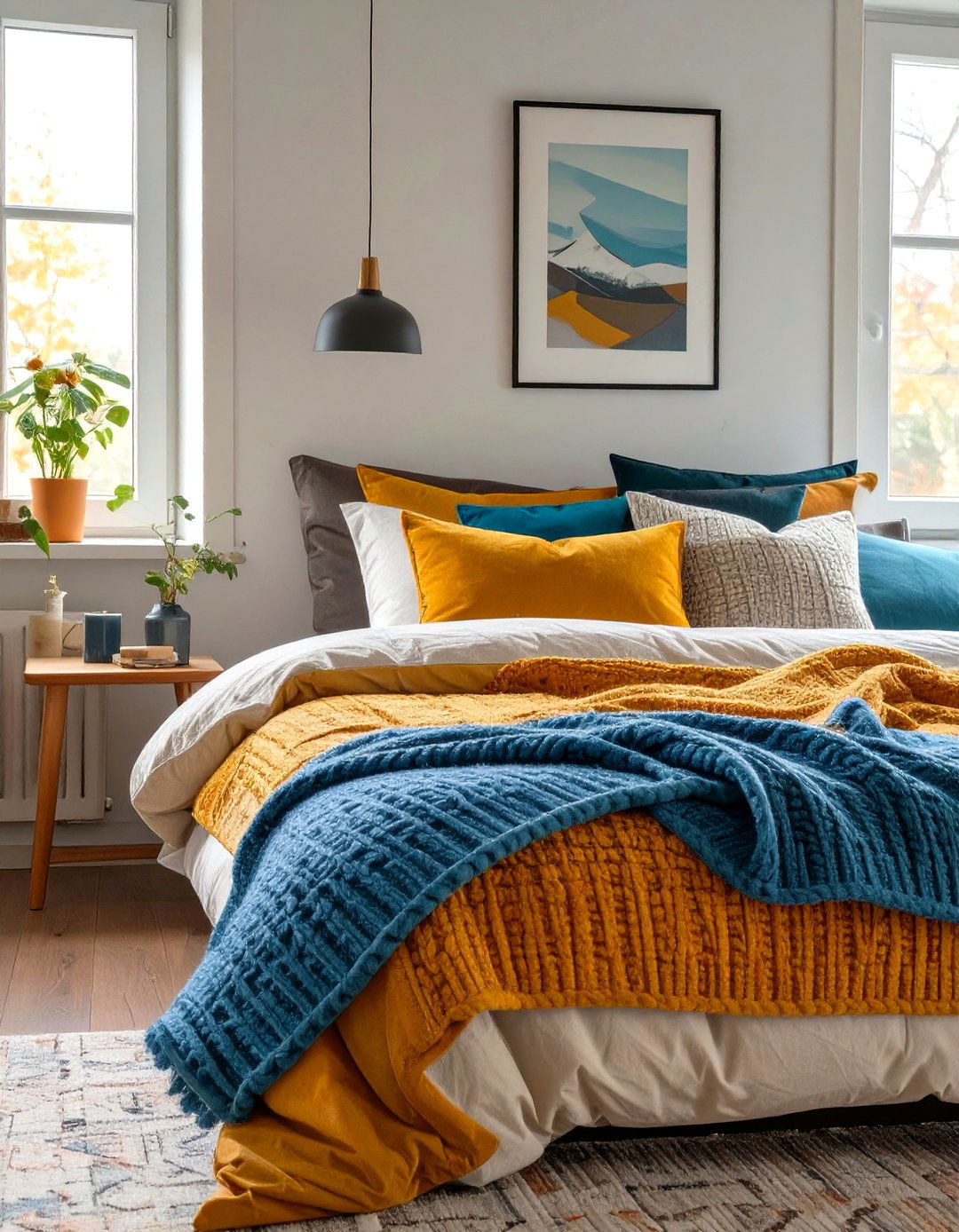 Layered Textiles for a Cozy Tiny Bedroom - 30 tiny bedroom ideas