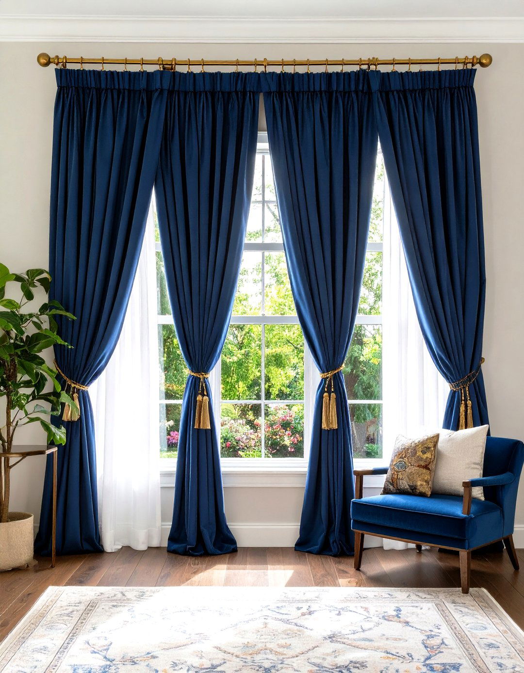 Layered Window Treatments for Versatility - 30 living room window ideas