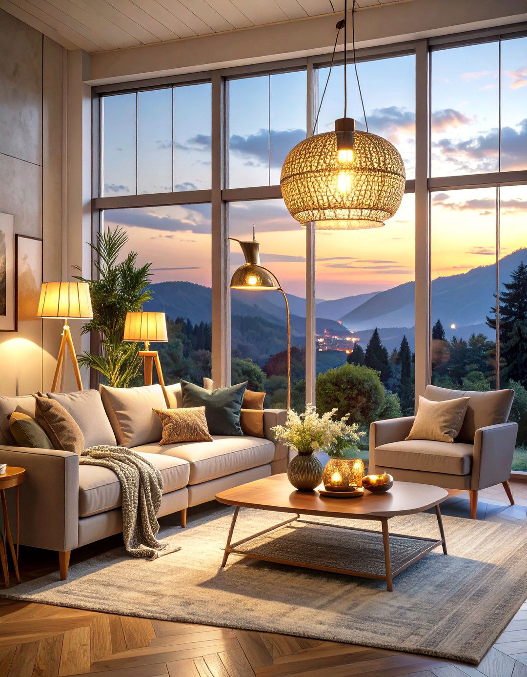 Layering Lighting to Create Proportional Depth - 30 scale and proportion in interior design ideas