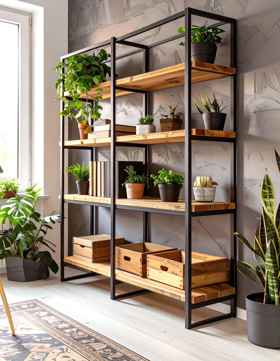 Leaning Wall Shelf Small Office - 30 small office ideas for work