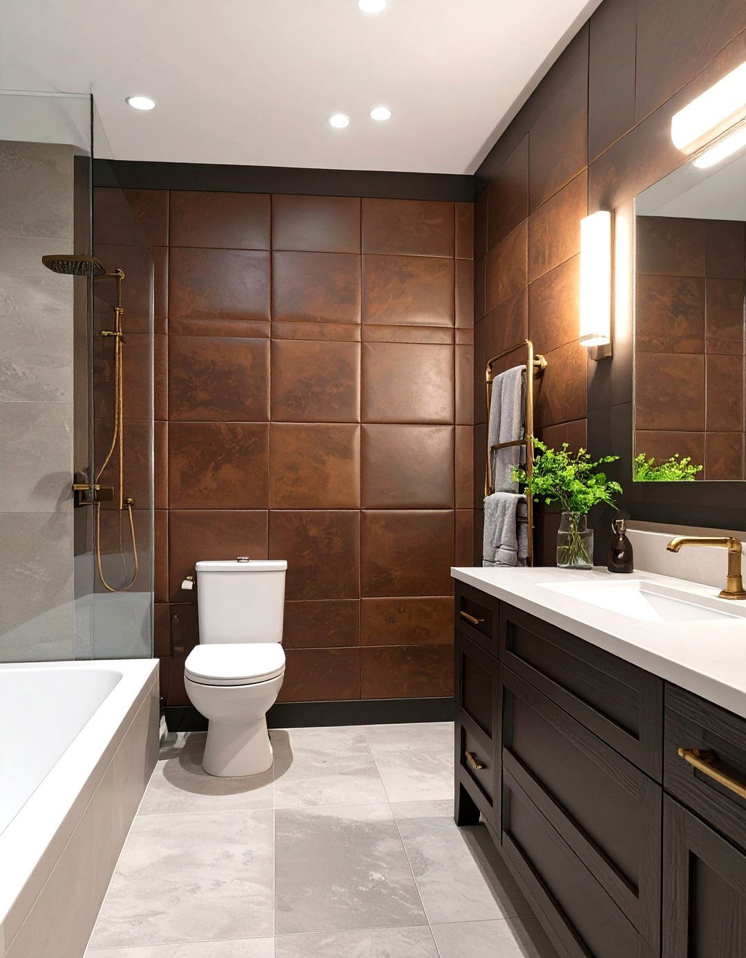 30 Modern Bathroom Paneling Ideas for a Textured Look - We Love Home Blog