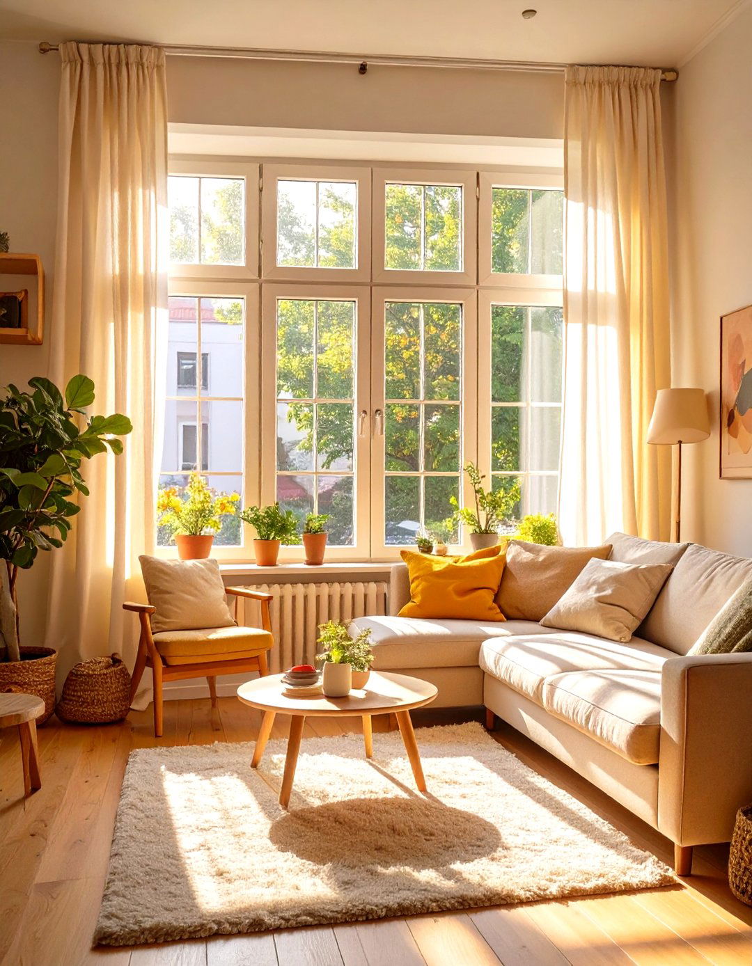 Let in Maximum Natural Light - 30 tiny living room ideas