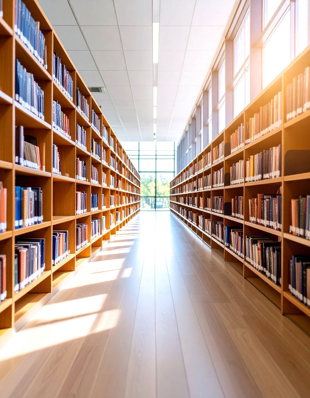 Library Hallway with Wall to Wall Bookshelves - 30 hallway design ideas