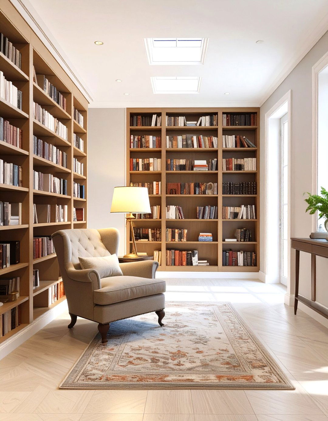 Library Themed Entry Hall - 30 home entryway ideas