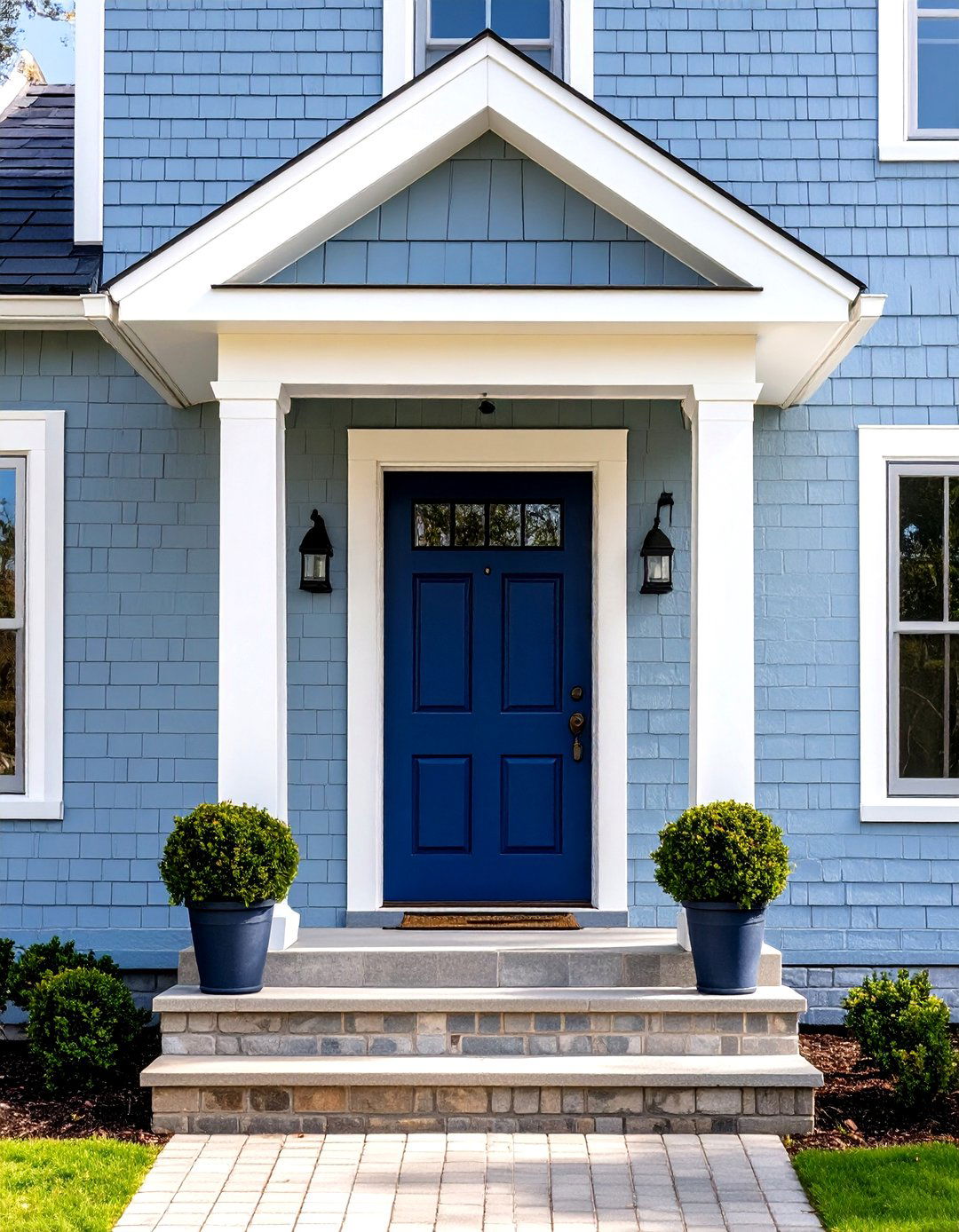Light Blue Gray Brick Homes - 30 house exterior brick paint color ideas