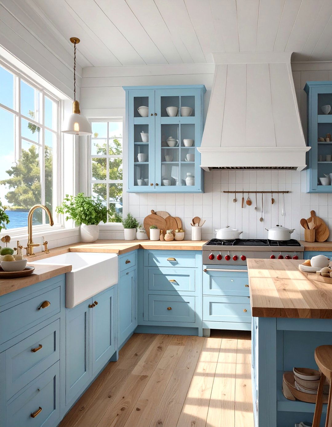Light Blue Kitchen Cabinets for a Coastal Feel - 30 blue kitchen cabinets ideas