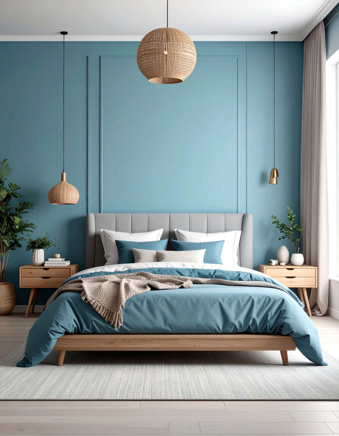 Light Blue Ombre Wall Bedroom - 30 light blue bedroom ideas