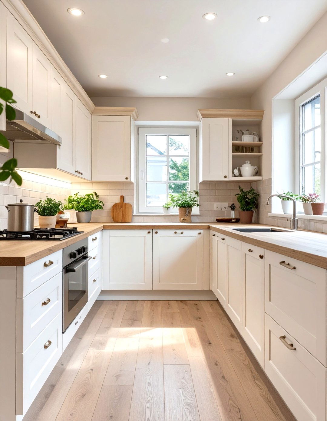 Light Color Palette - 30 very small kitchen ideas