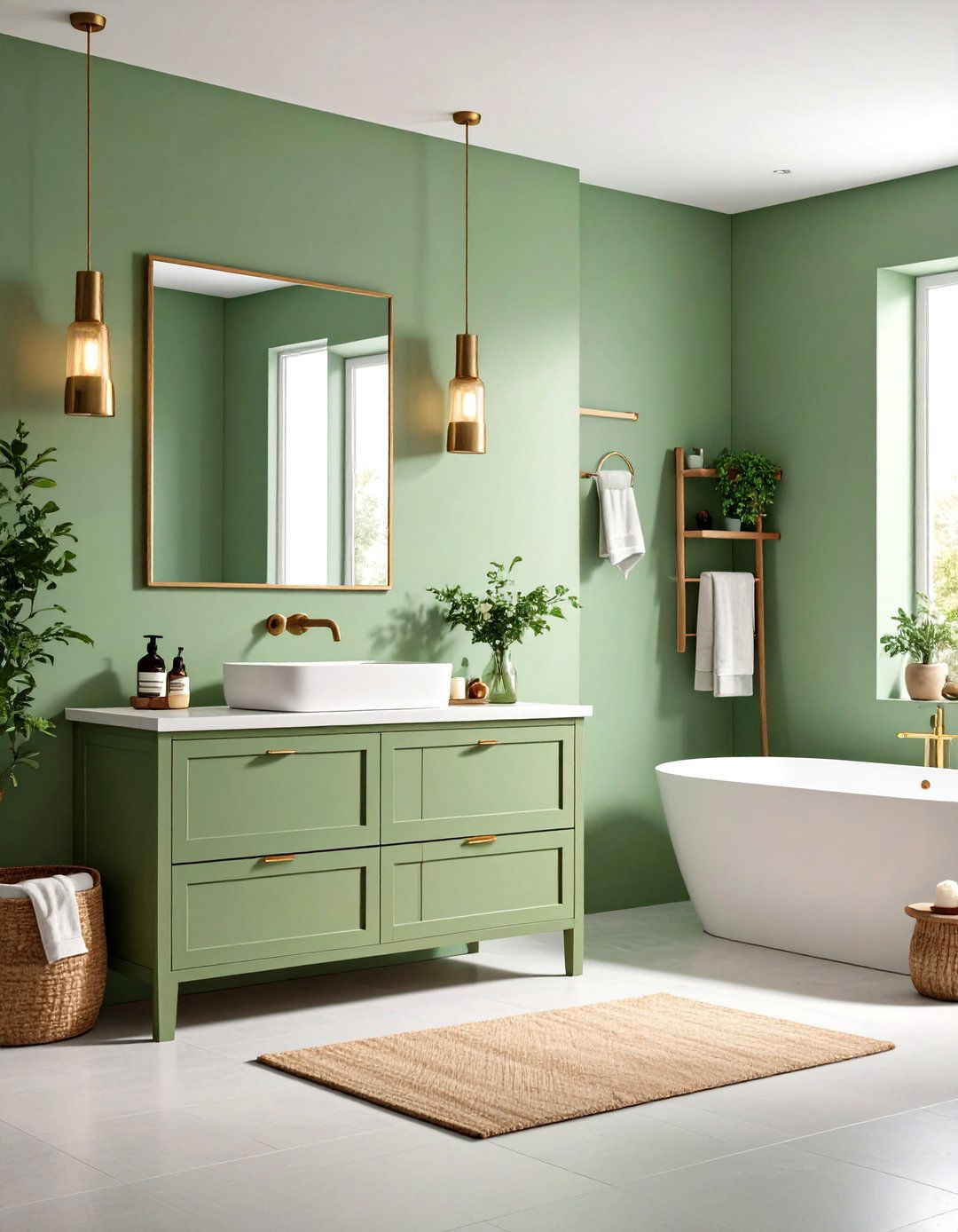 Light Colored Wall Paint - 30 remodel small bathroom ideas