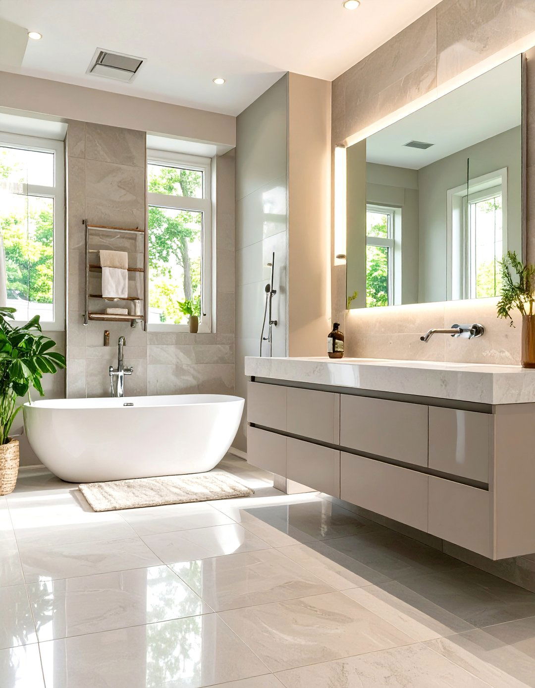 Light Dove Gray Bathroom - 30 bathroom paint color ideas