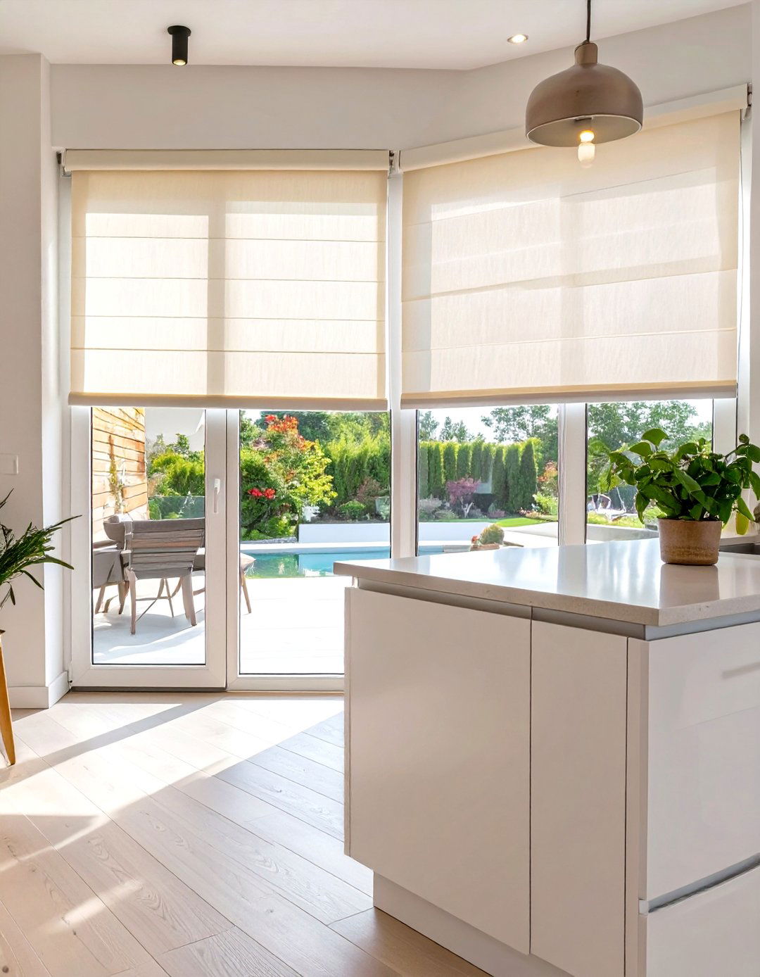 Light Filtering Roller Shades for Sliding Patio Doors - 30 sliding patio door blinds ideas