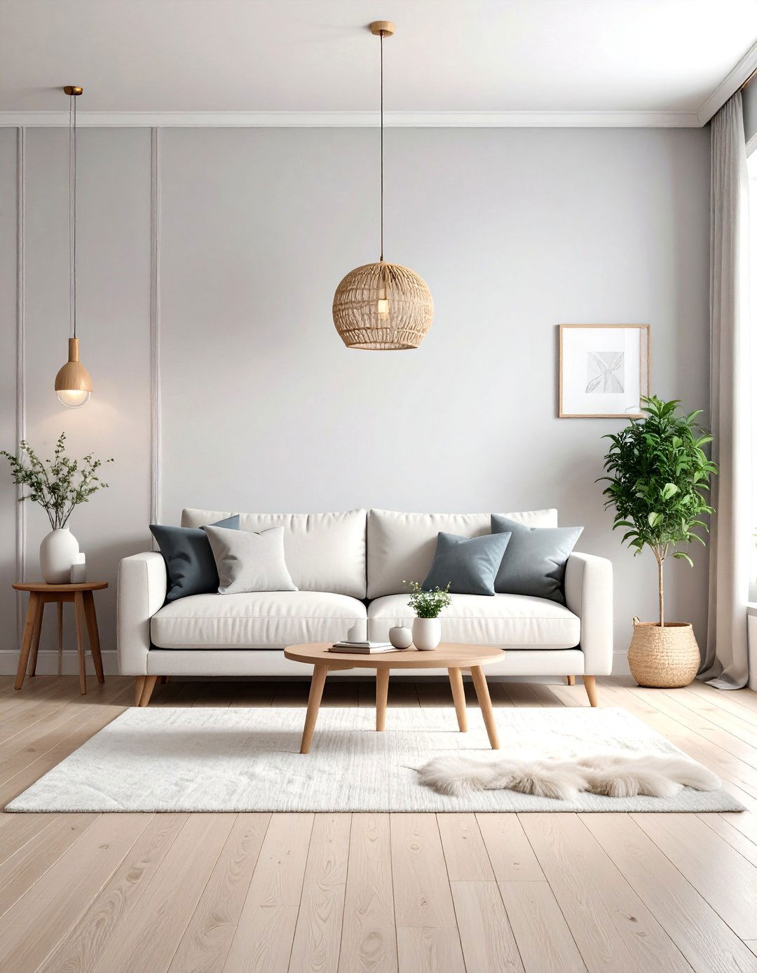 Light Gray Accent Wall for Scandinavian Design - 30 accent wall color ideas