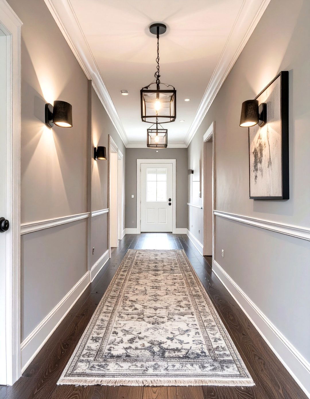 Light Gray Hallway - 30 hallway paint ideas