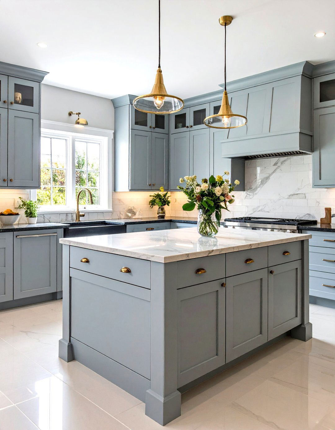 Light Gray Kitchen Cabinets - 30 kitchen cabinet colors ideas