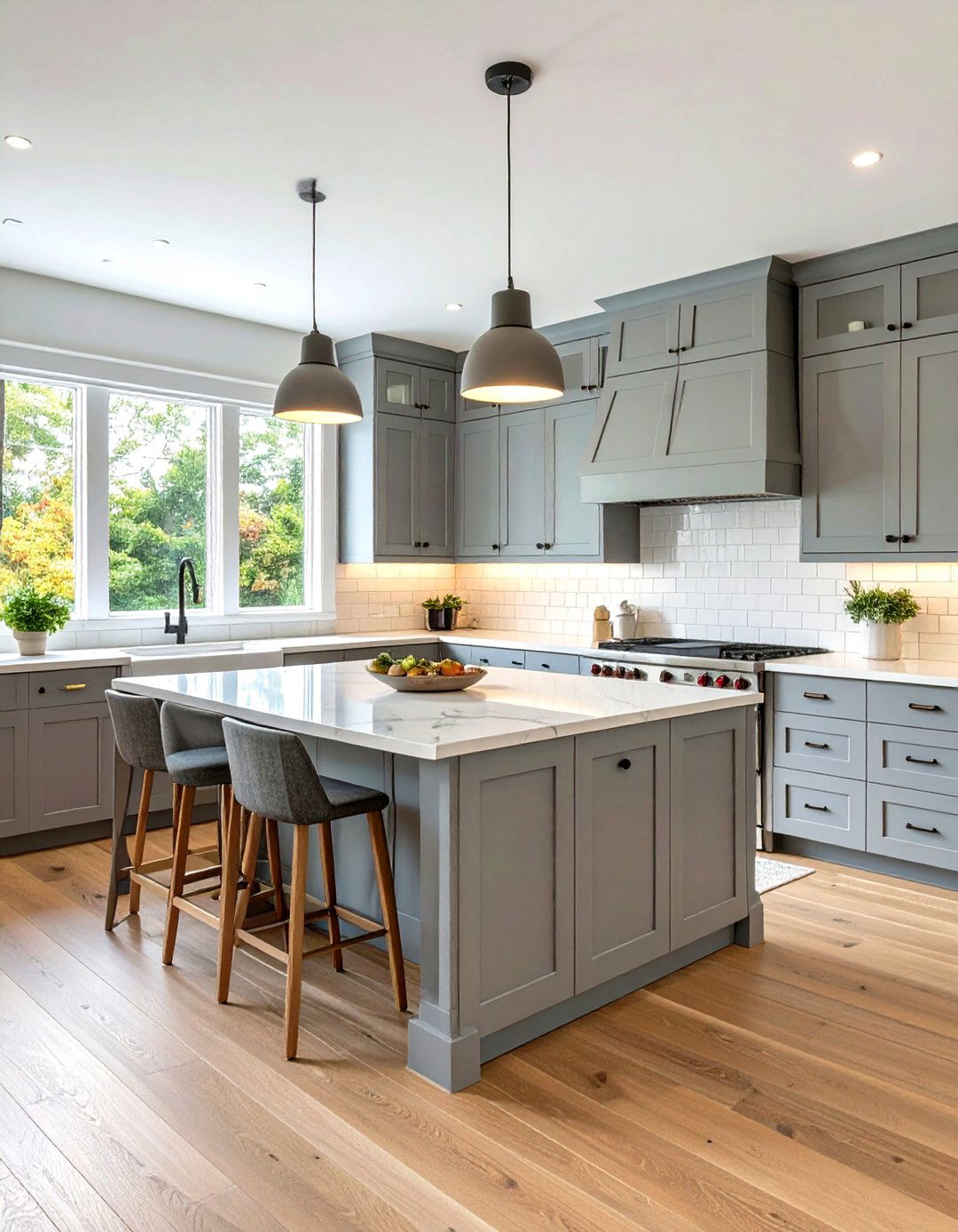 Light Gray Shaker Kitchen Cabinets - 30 gray kitchen cabinets ideas