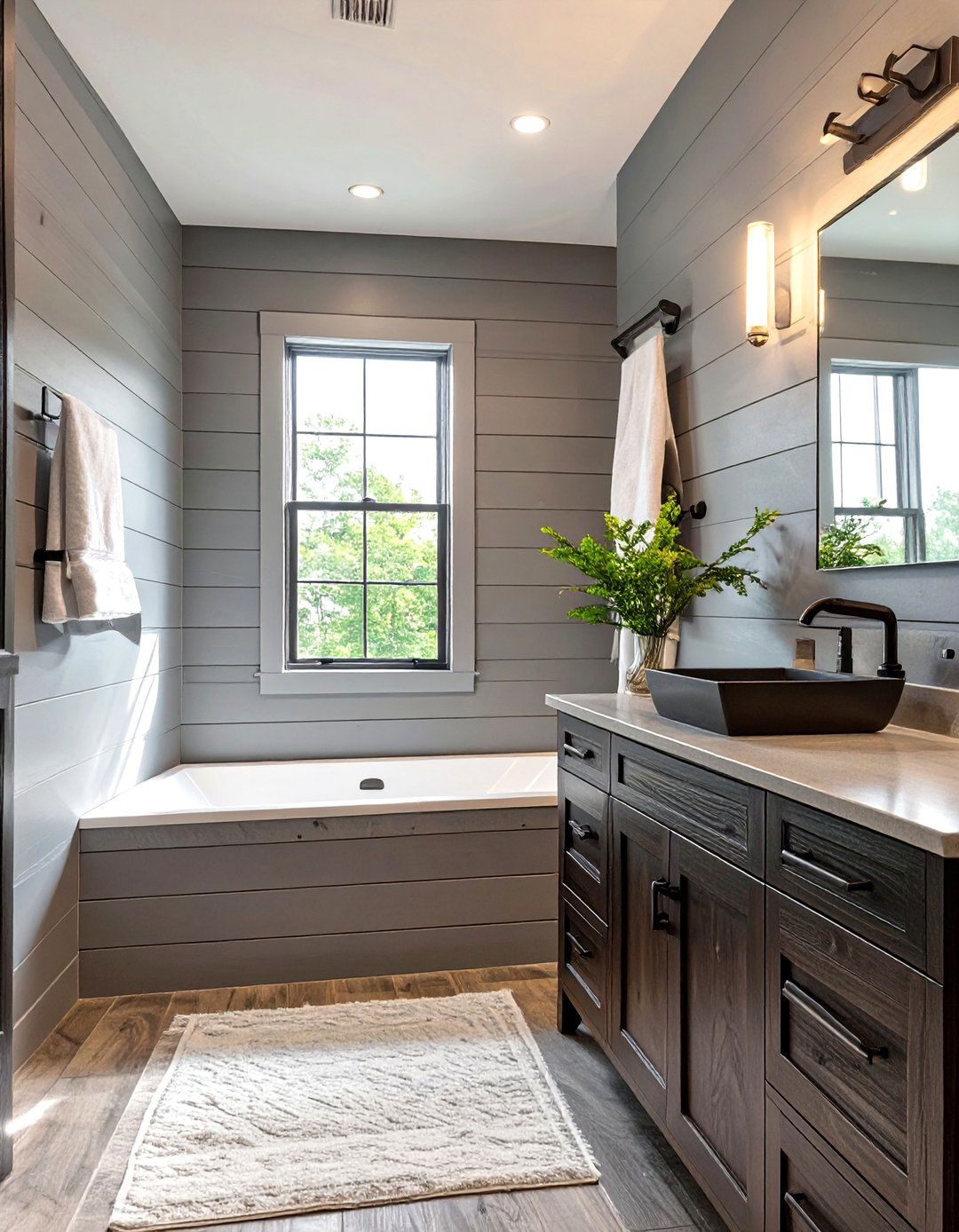 30 Rustic Shiplap Bathroom Ideas for a Cozy Vibe - We Love Home Blog