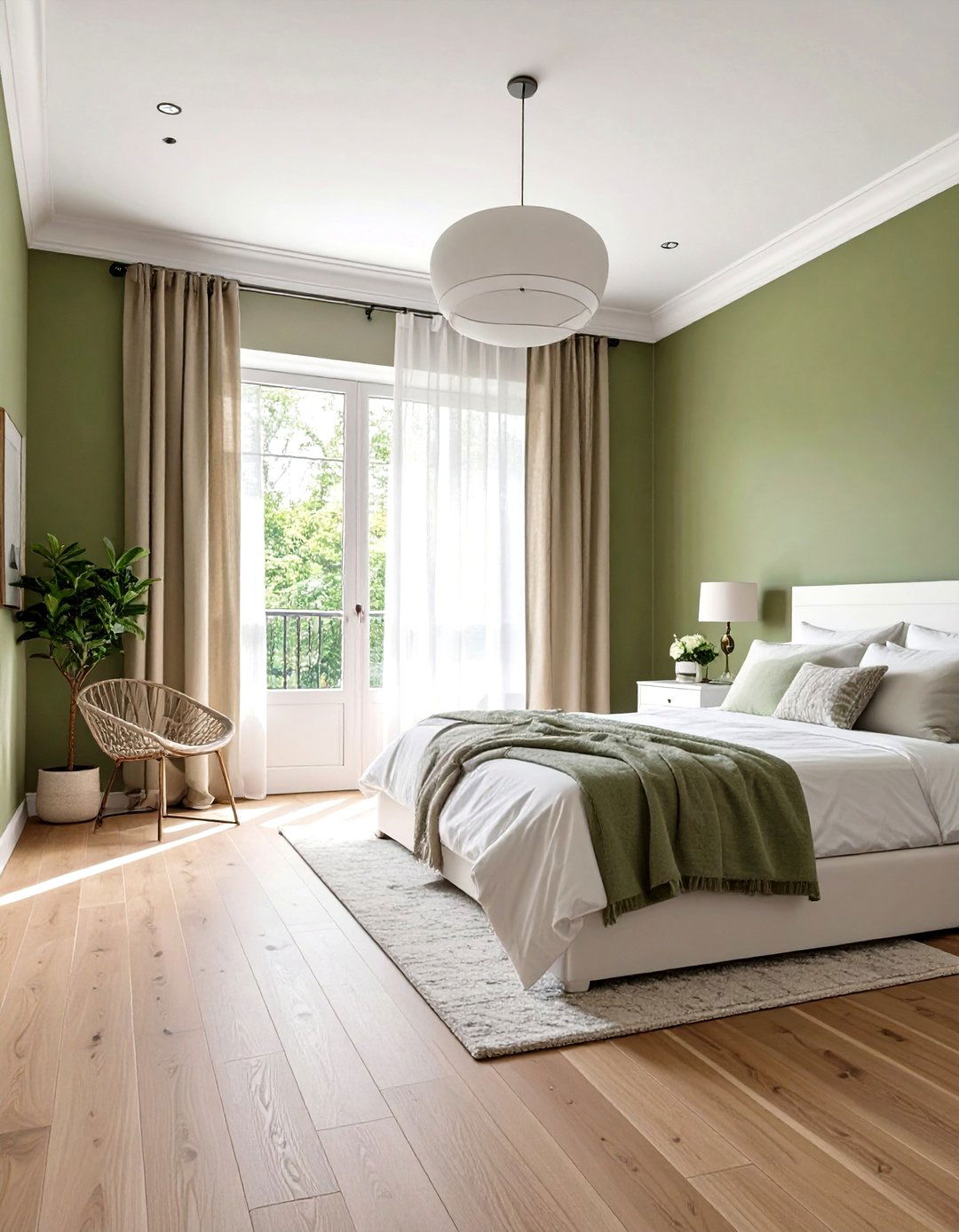 Light Olive Green Bedroom Airiness - 30 olive green bedroom ideas