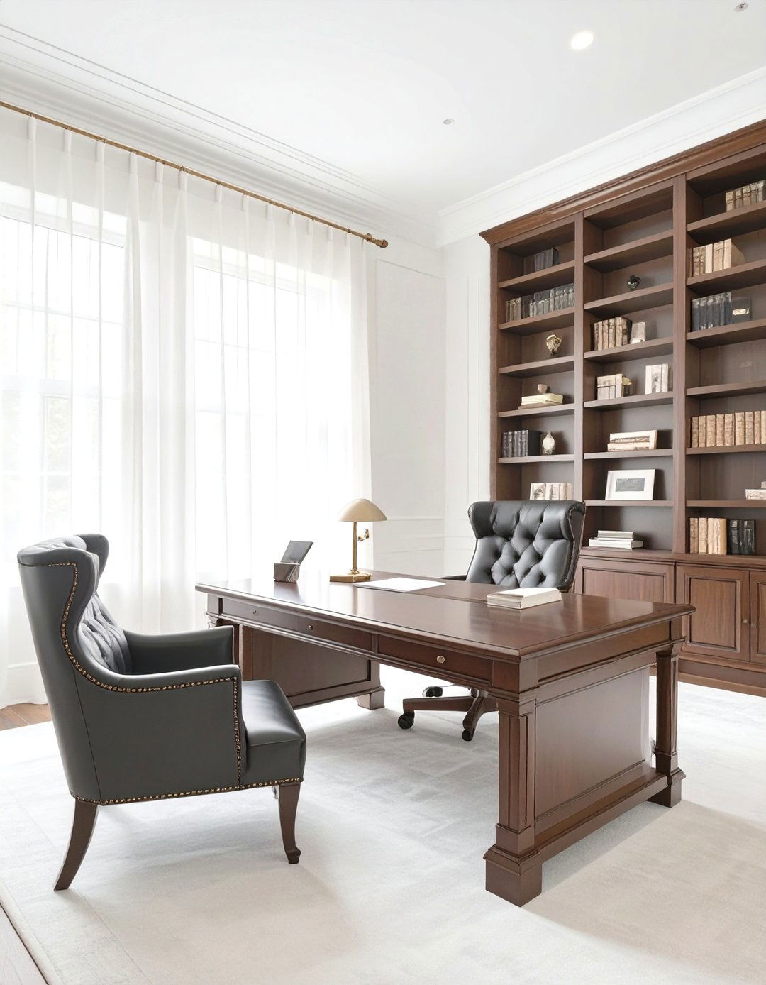 Light Walls and Dark Furniture Study - 30 opposition in interior design ideas