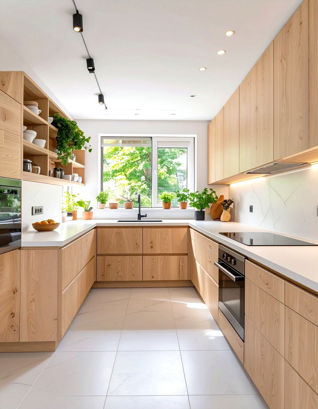 Light Wood Cabinet Small Kitchen - 30 small kitchen color ideas