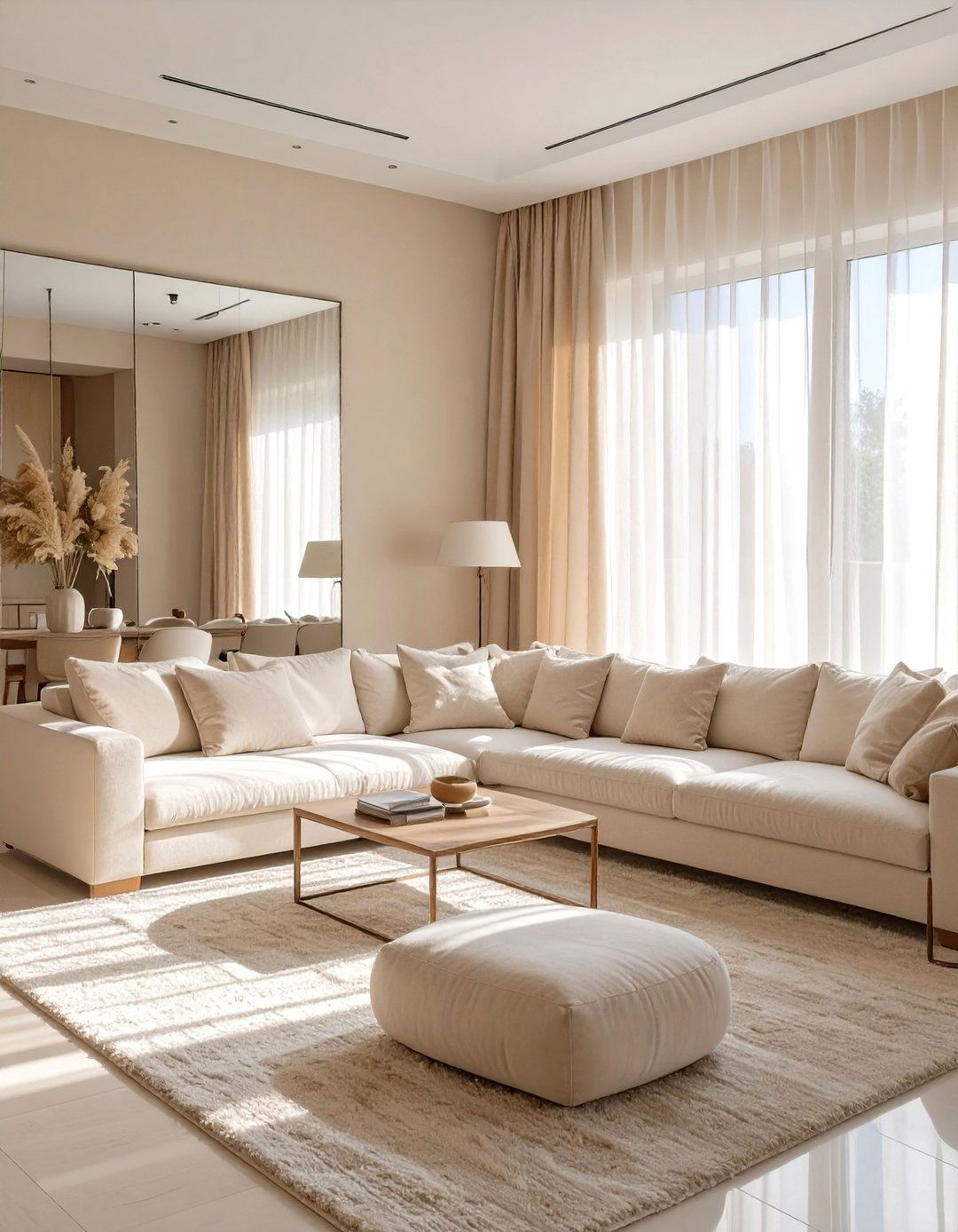 Light and Airy Beige Living Room - 30 beige living room ideas