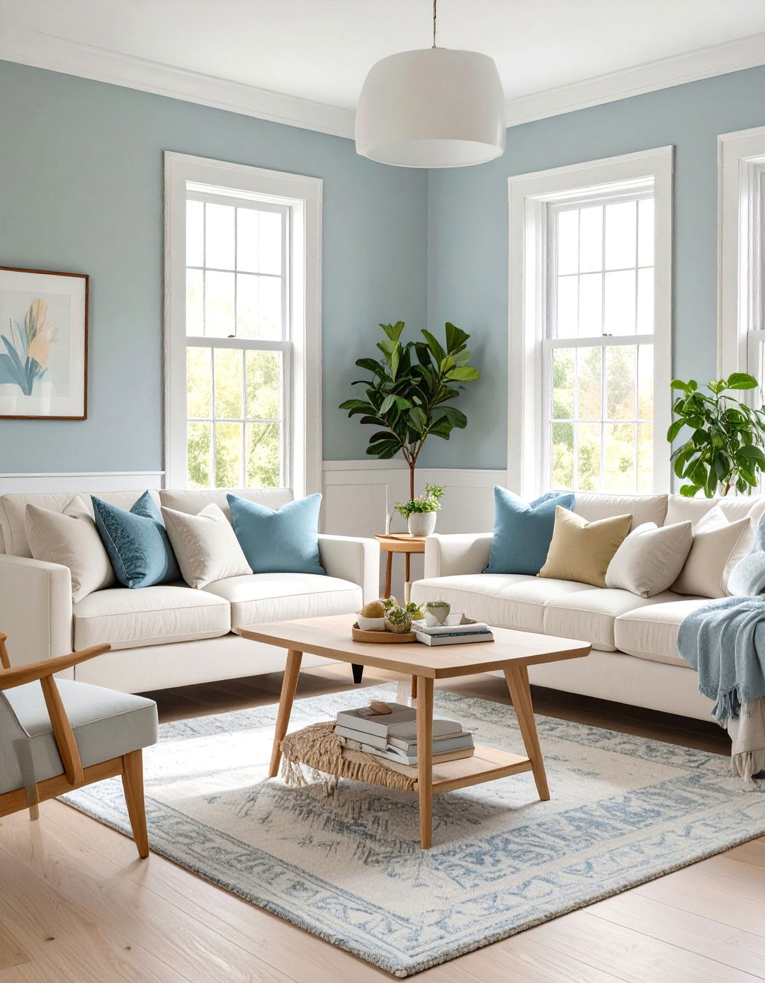 Light and Airy Color Palette - 30 small family room ideas