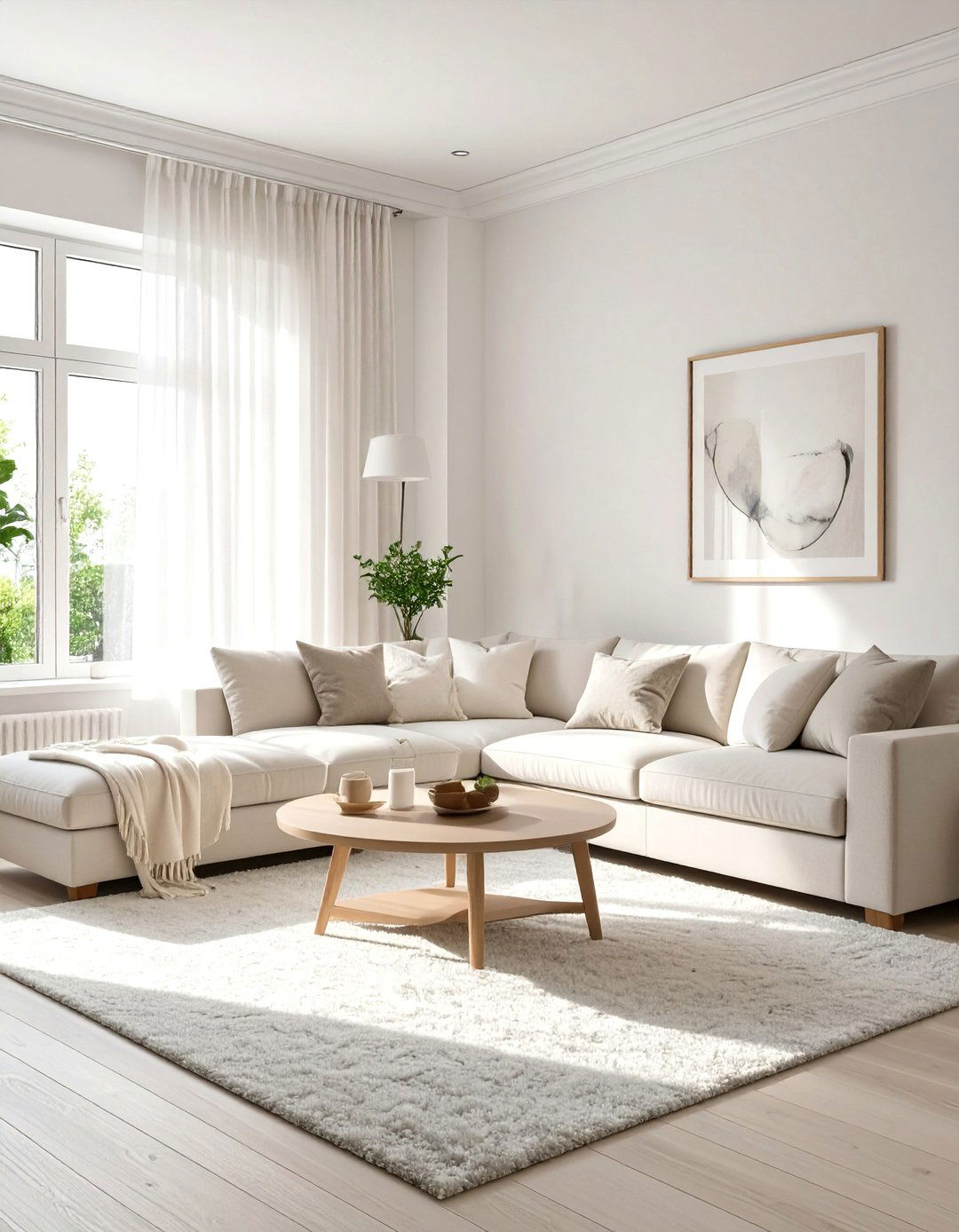 Light and Airy Color Palette - 30 small space living room ideas
