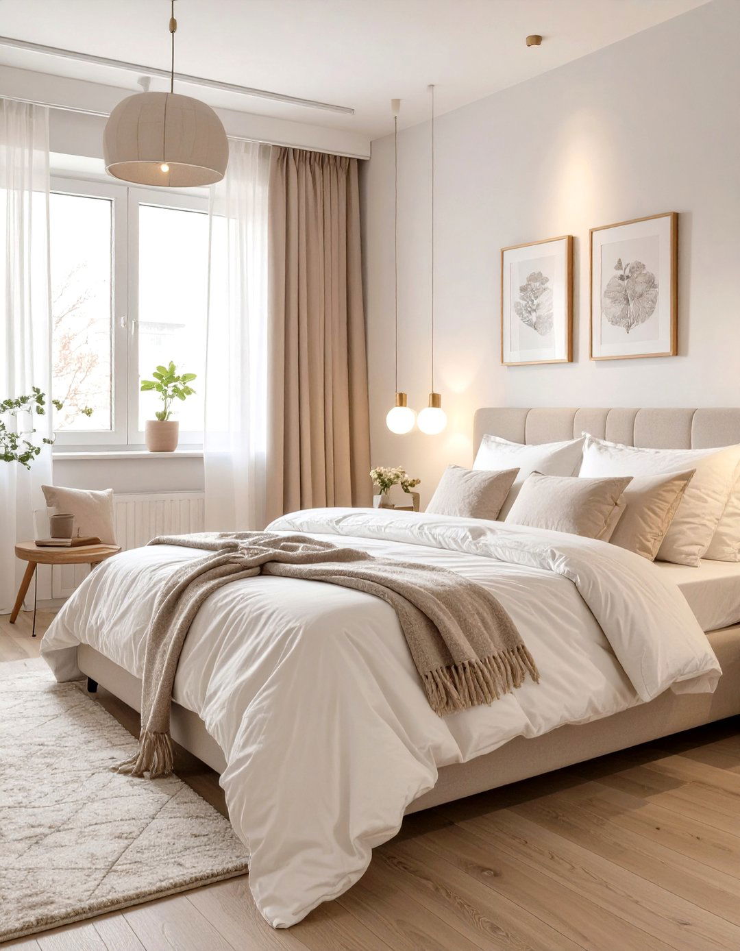 Light and Airy Color Palette - 30 small apartment bedroom ideas