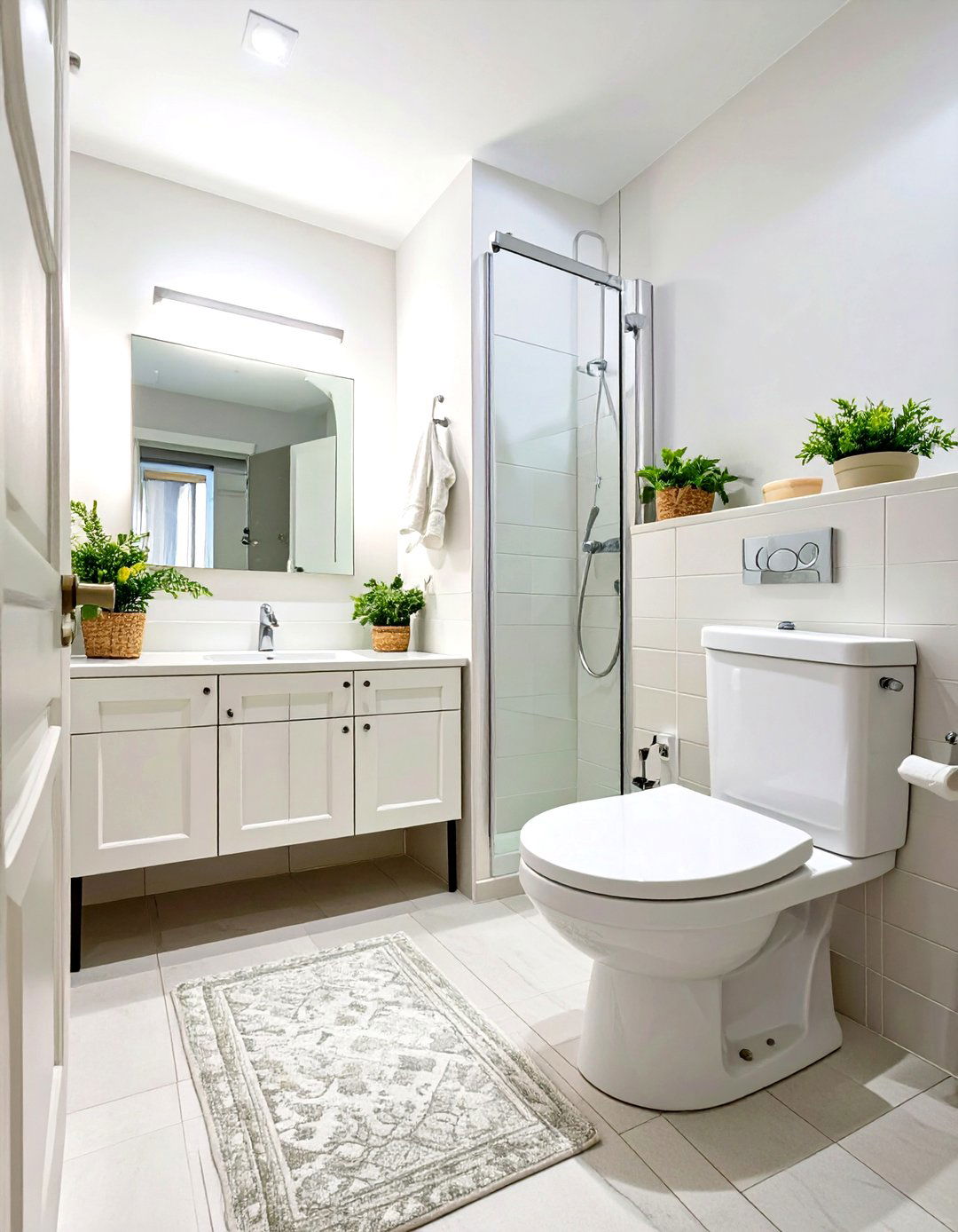 Light and Bright Color Palettes - 30 small toilet and bathroom ideas