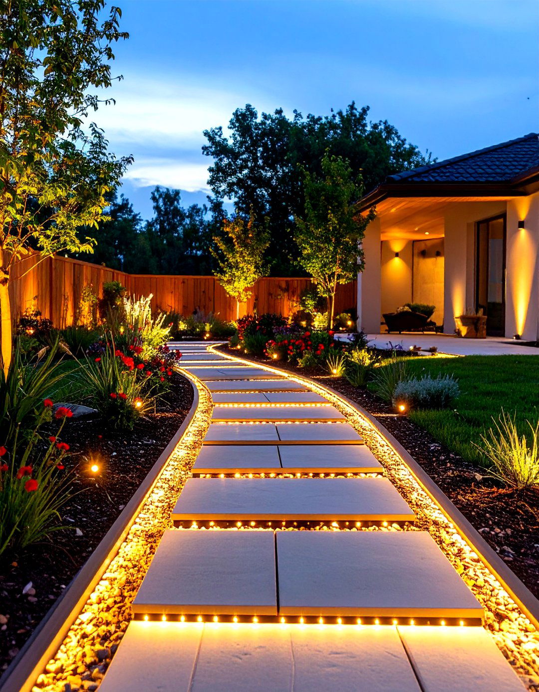 Lighted Landscape Edging - 30 landscaping edging ideas