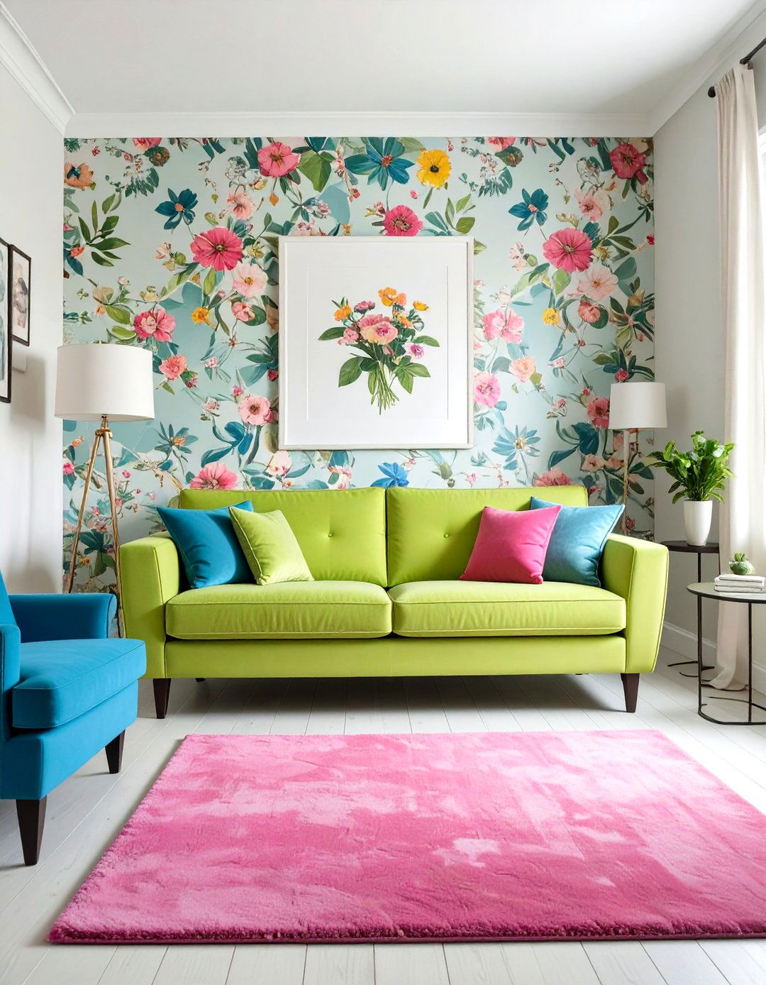 Lime Green Couch For A Maximalist Style - 30 green couch living room ideas