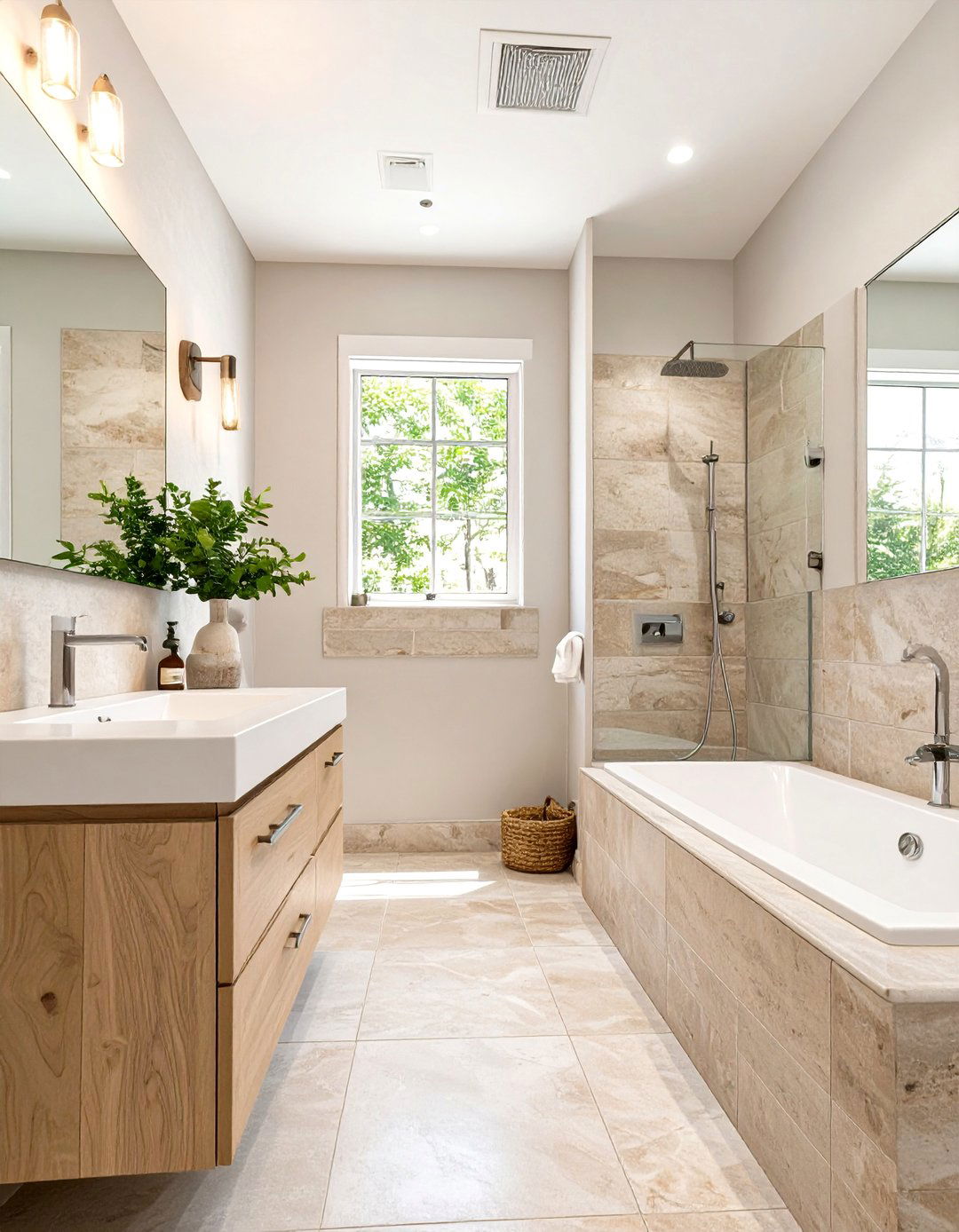 Limestone Bathroom Floor and Wall Tiles - 30 bathroom tiles design images ideas