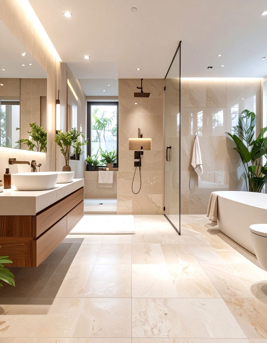 Limestone Bathroom Floors - 30 bathroom floors ideas