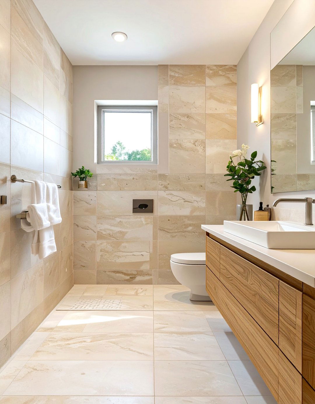 Limestone Tile Bathroom Flooring - 30 bathroom flooring ideas