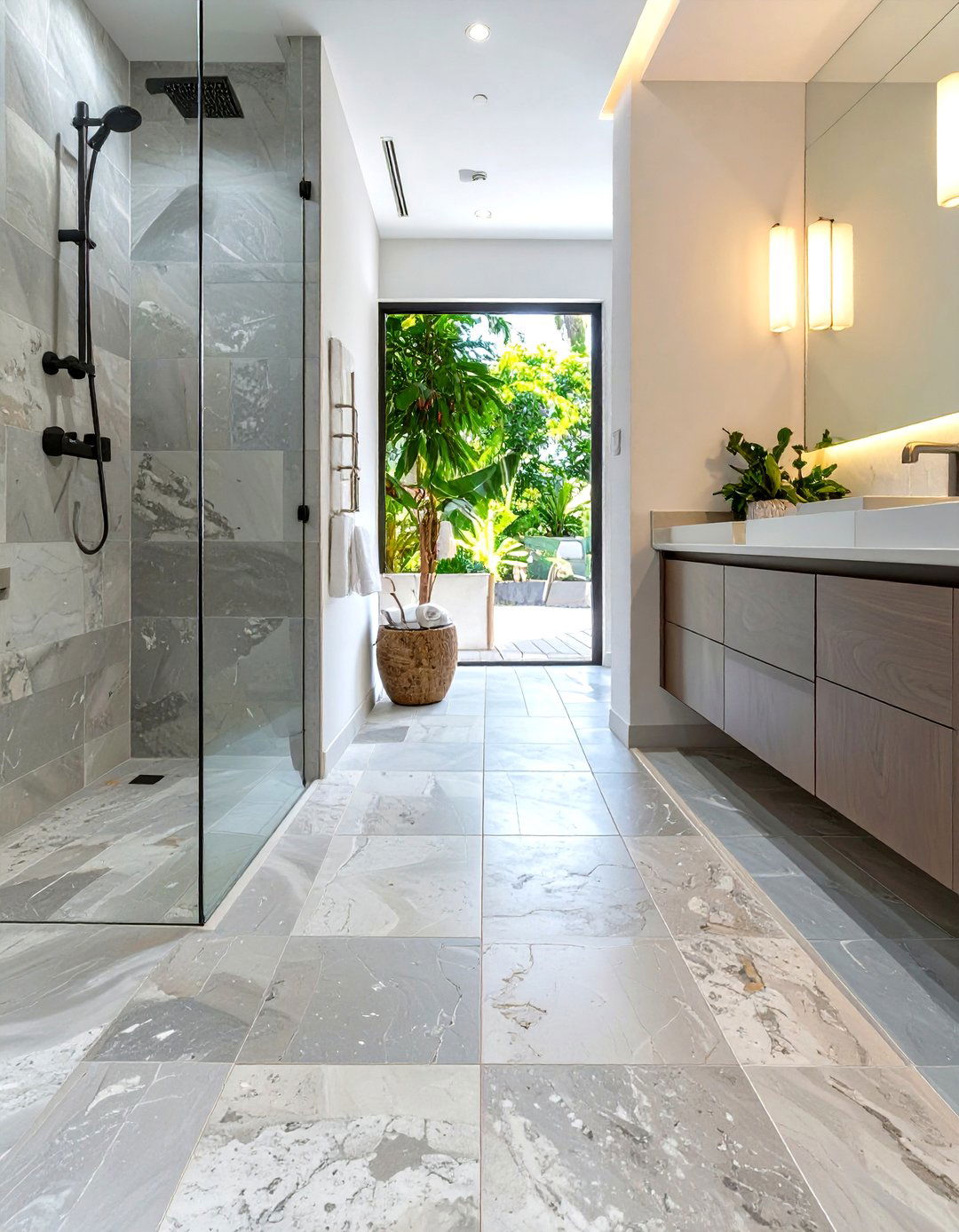 Limestone Tile Shower Floor - 30 shower floor ideas