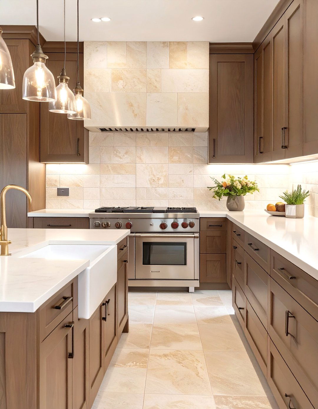 30 Backsplash Ideas for Dark Cabinets and Light Countertops