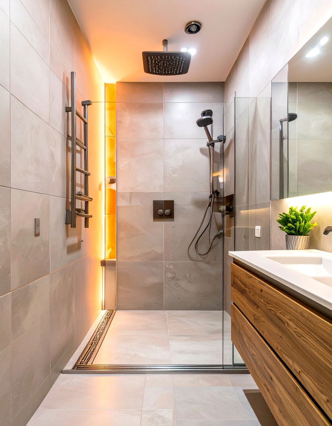 Linear Drain Small Walk In Shower - 30 small walk in shower ideas