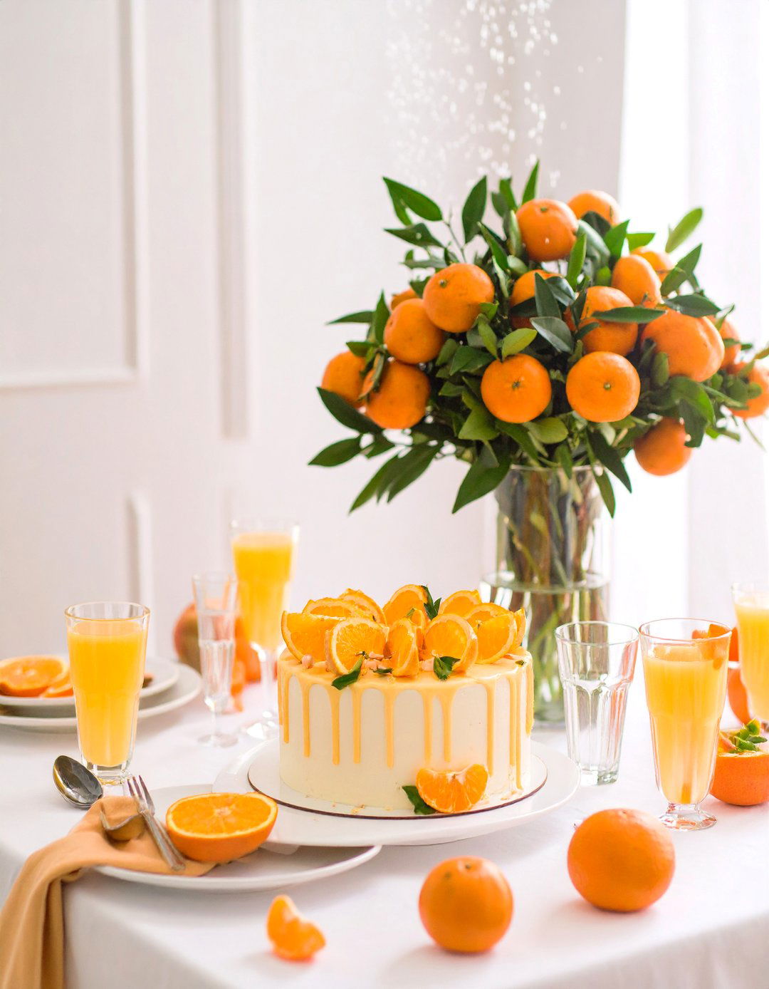 Little Cutie Orange Themed Sprinkle Shower - 30 sprinkle shower ideas
