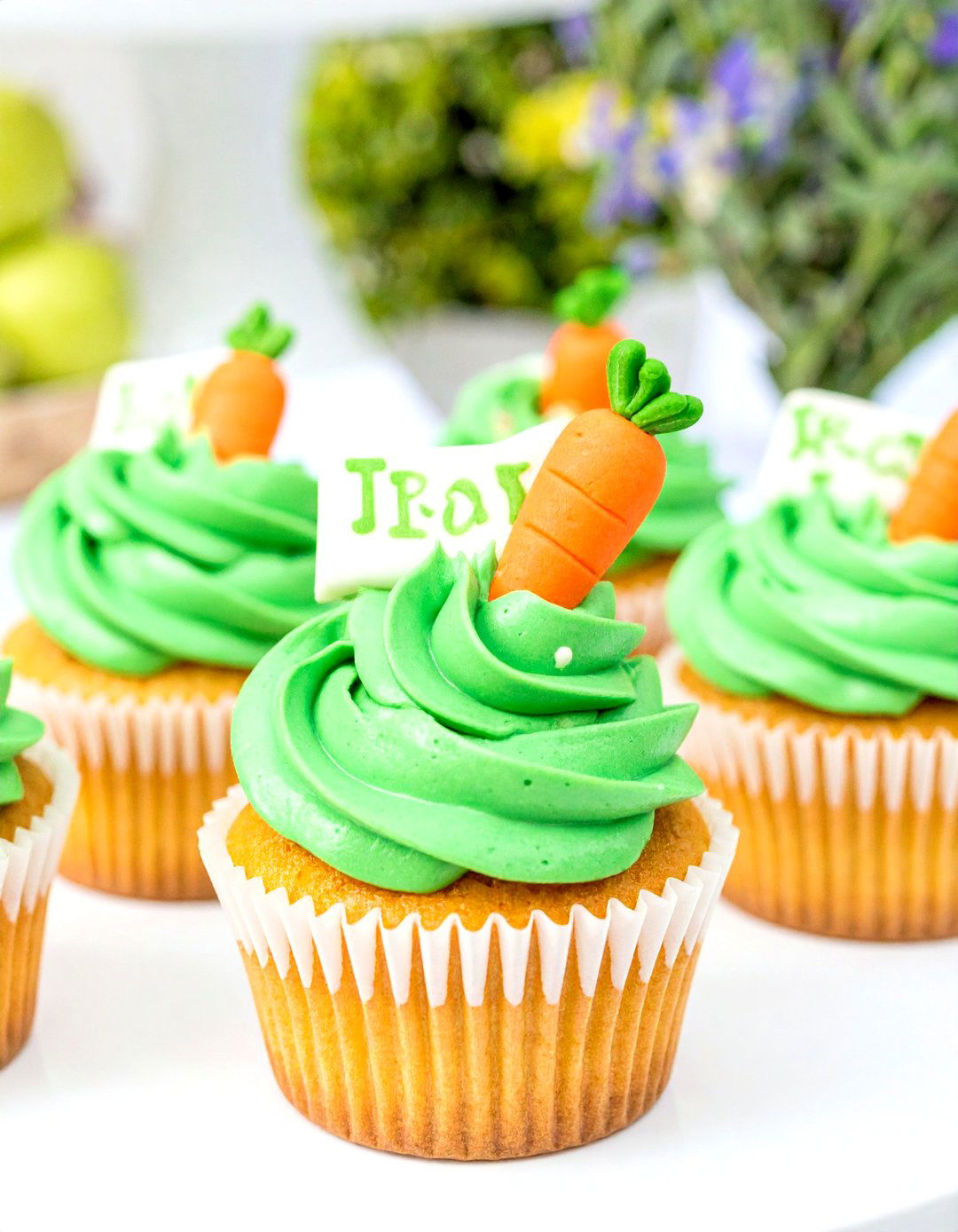 Little Sprout Garden Themed Cupcakes - 30 baby shower cupcake ideas