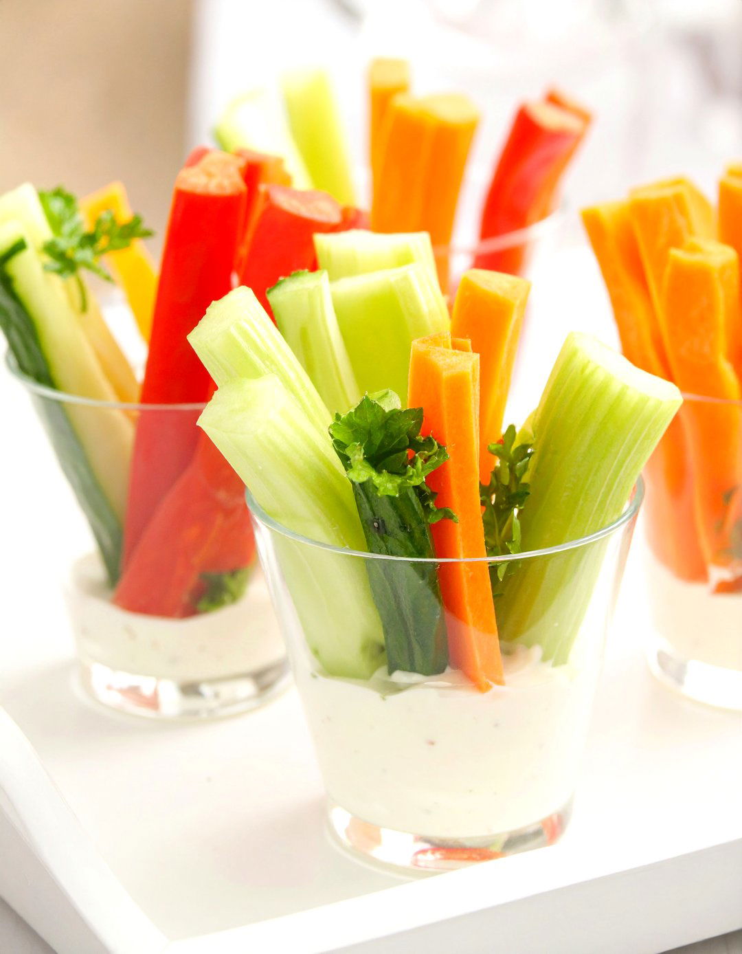Little Sprout Veggie Cups - 30 cute baby baby shower food ideas